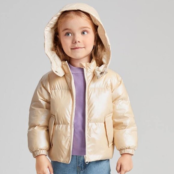 SHEIN Other - 3T  Girls Hooded Puffer Jacket Winter Coat